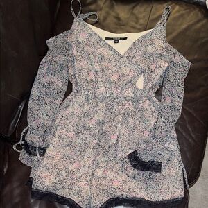 Floral Off-Shoulder Romper